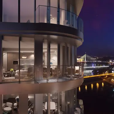 Spoljašnji prikaz stana u St. Regis Residences.