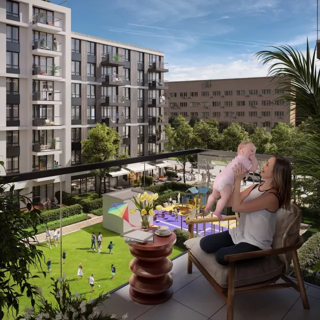 Pogled sa terase u BW Sensa