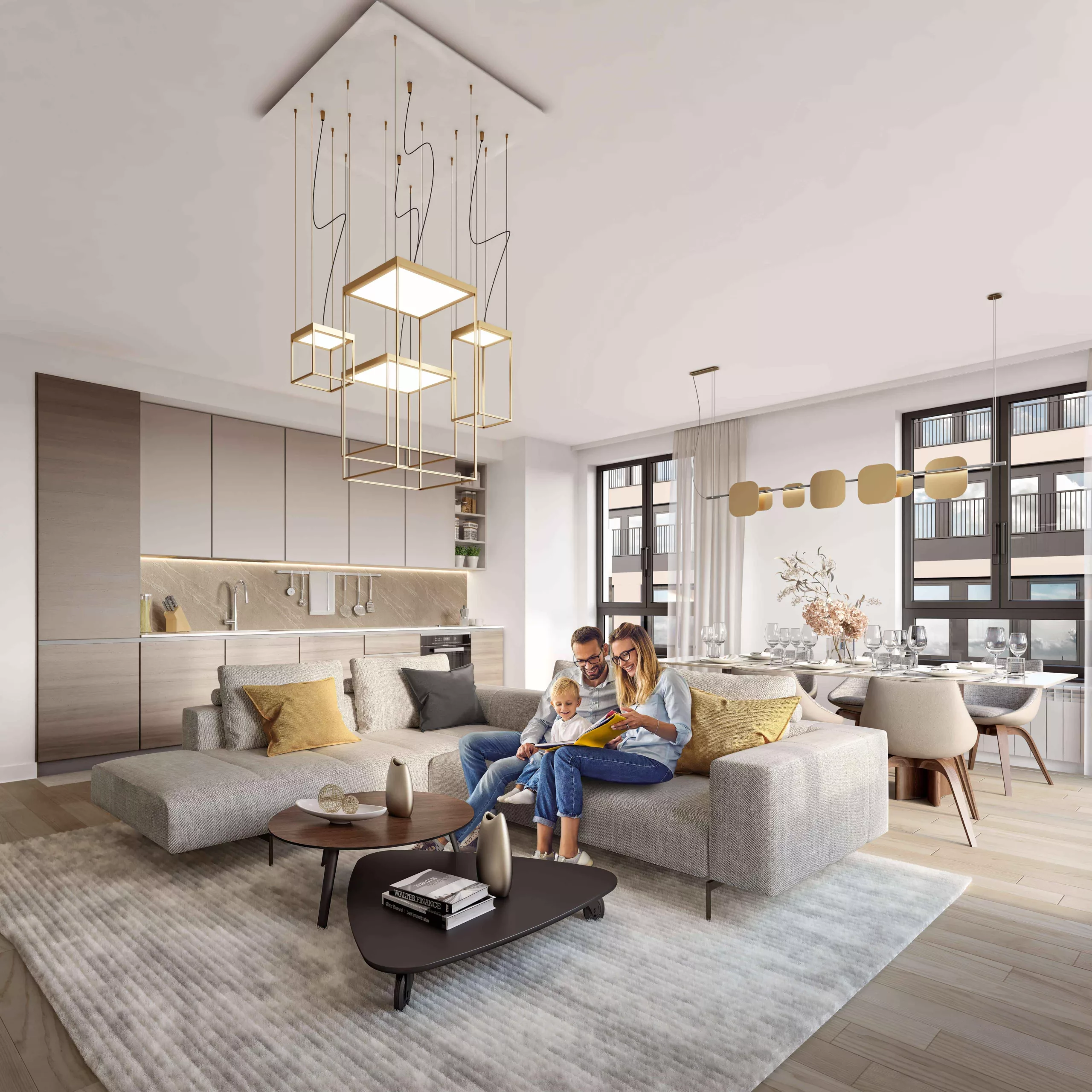 Dnevna soba u zgradi BW Sensa