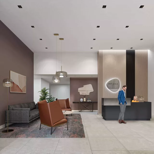 Lobby in BW Sensa building