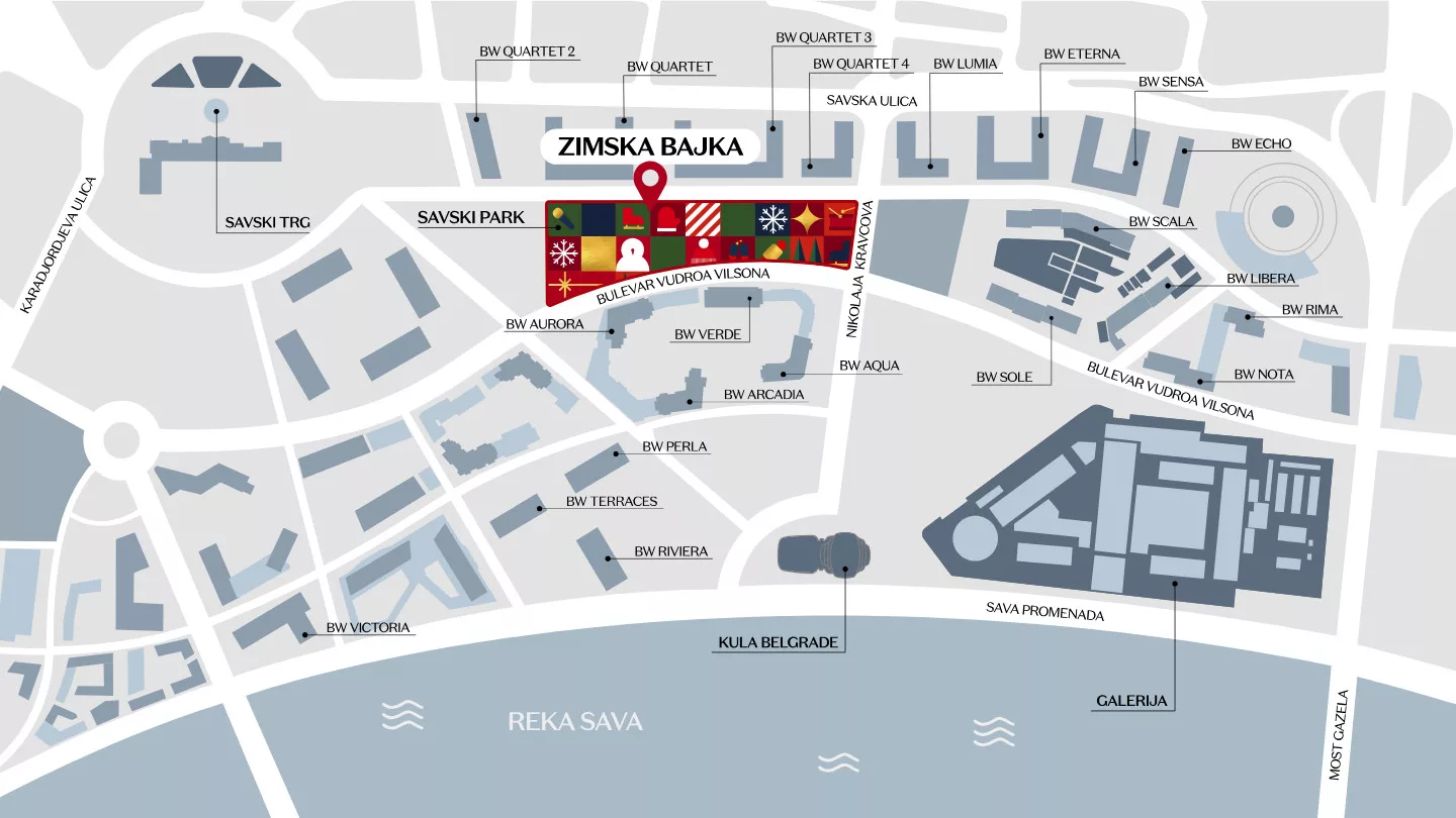 Zimska bajka - Mapa