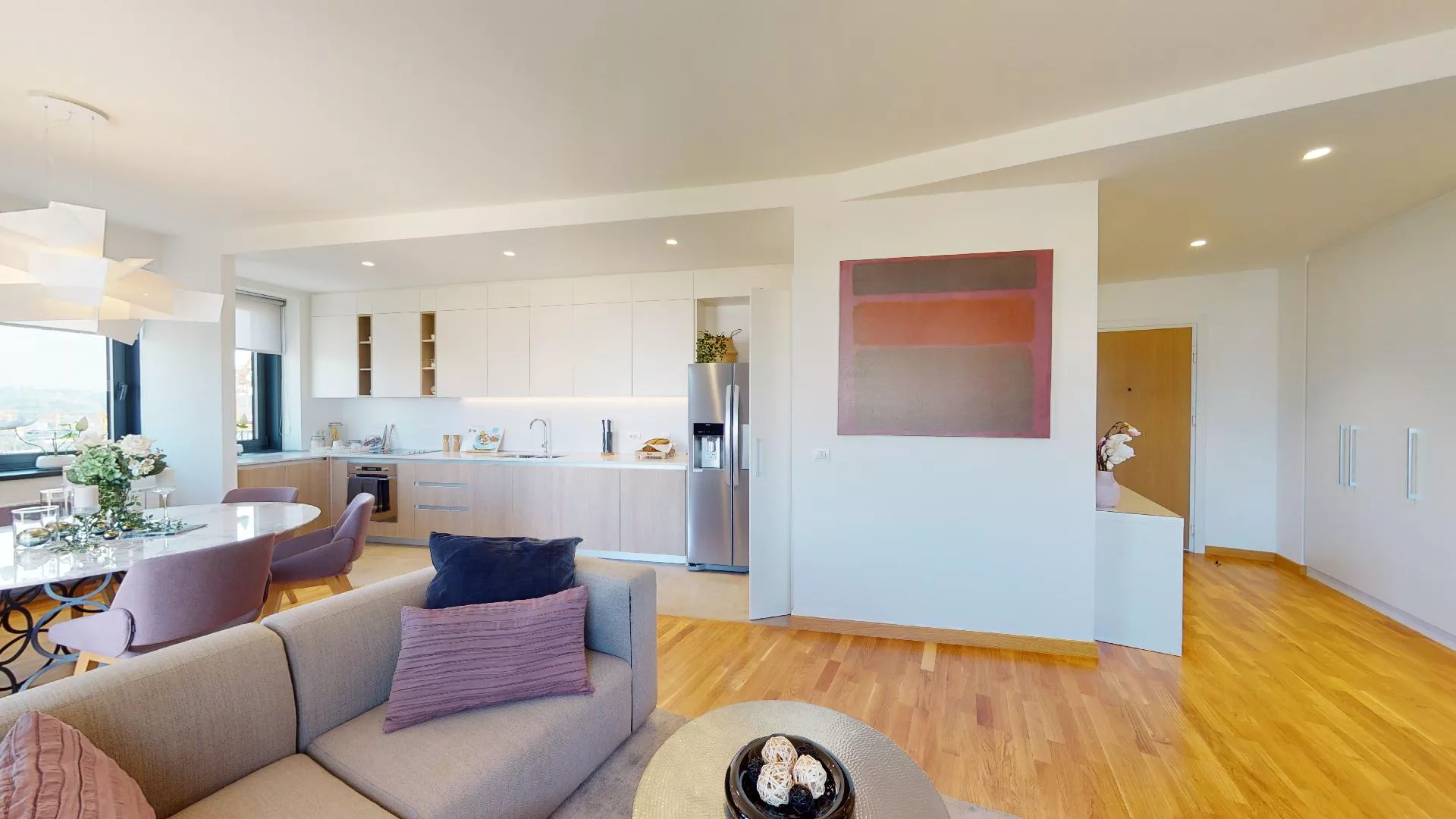 Enterijer apartmana u zgradi BW Parkview lociranoj u Beogradu na vodi