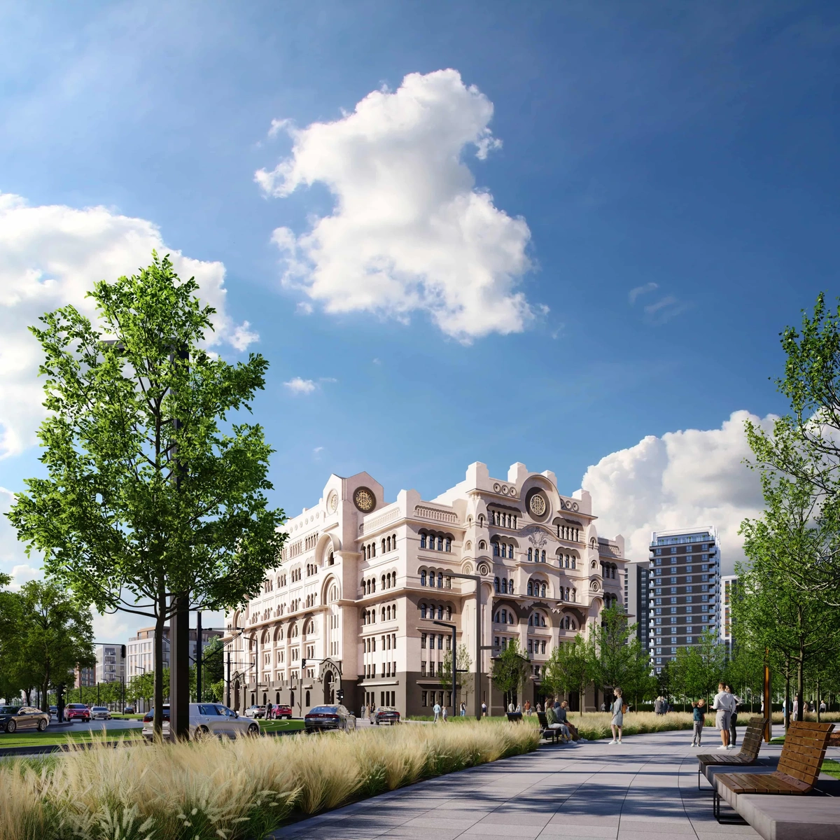 An example of what the former post office building will look like after the completed works on Sava Square.