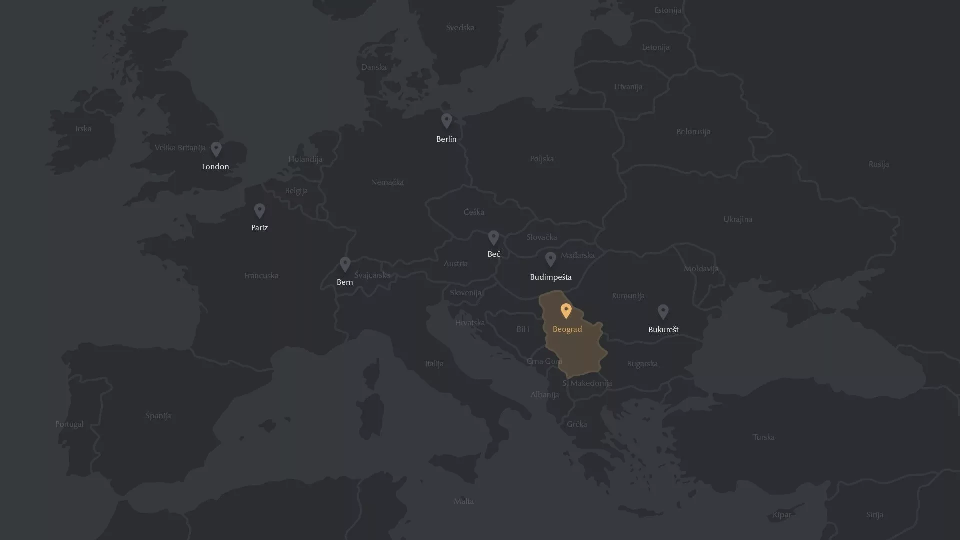 Map Republic of Serbia