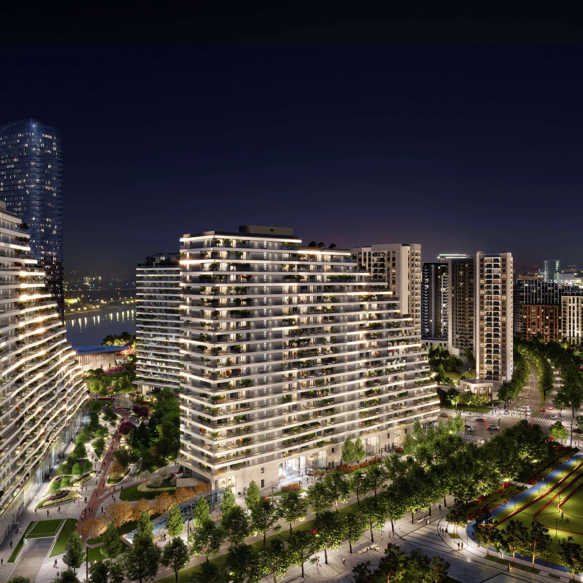 Pedestrian zone with luxury brand stores near BW Bella