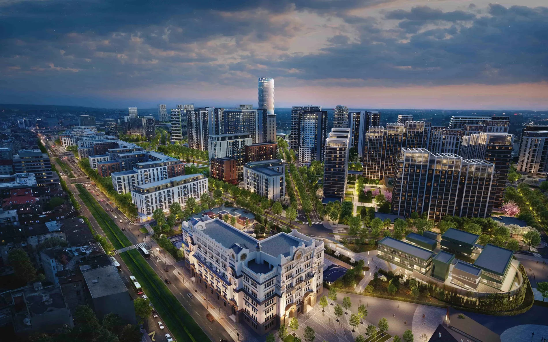 naselje-BW-plan Naselje Beograd na vodi