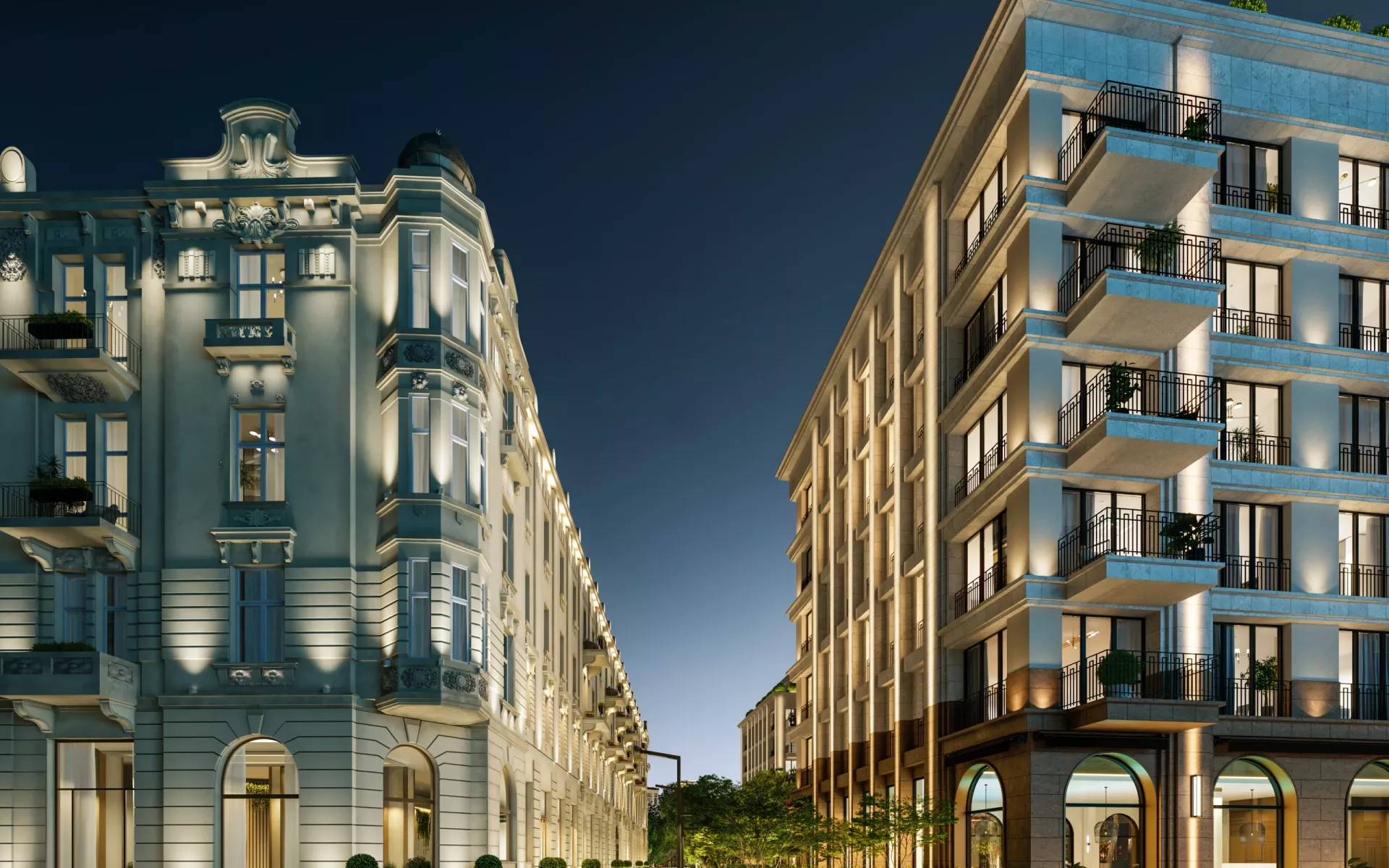 Bristol Residences_Eksterijer_noć