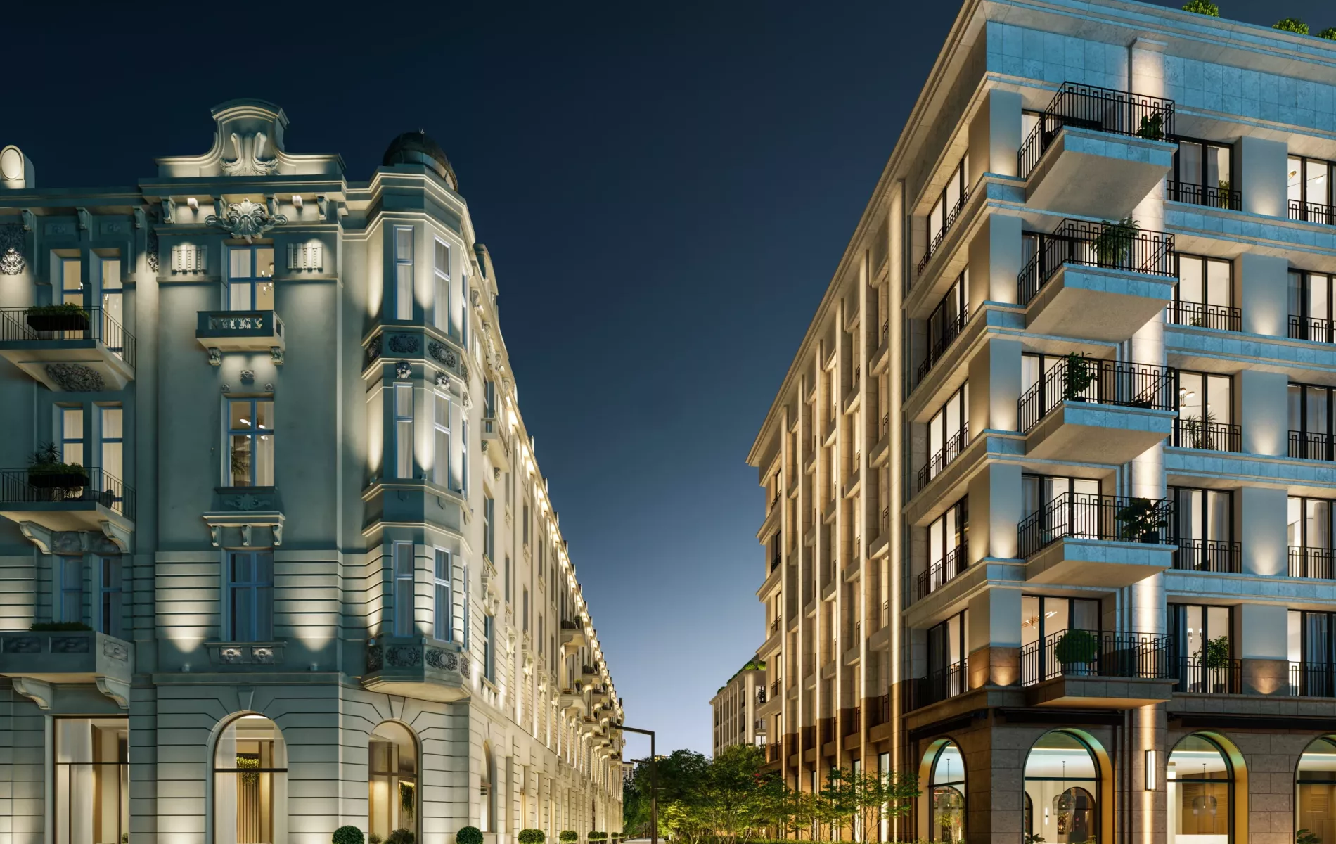 Bristol Residences_Eksterijer_noć