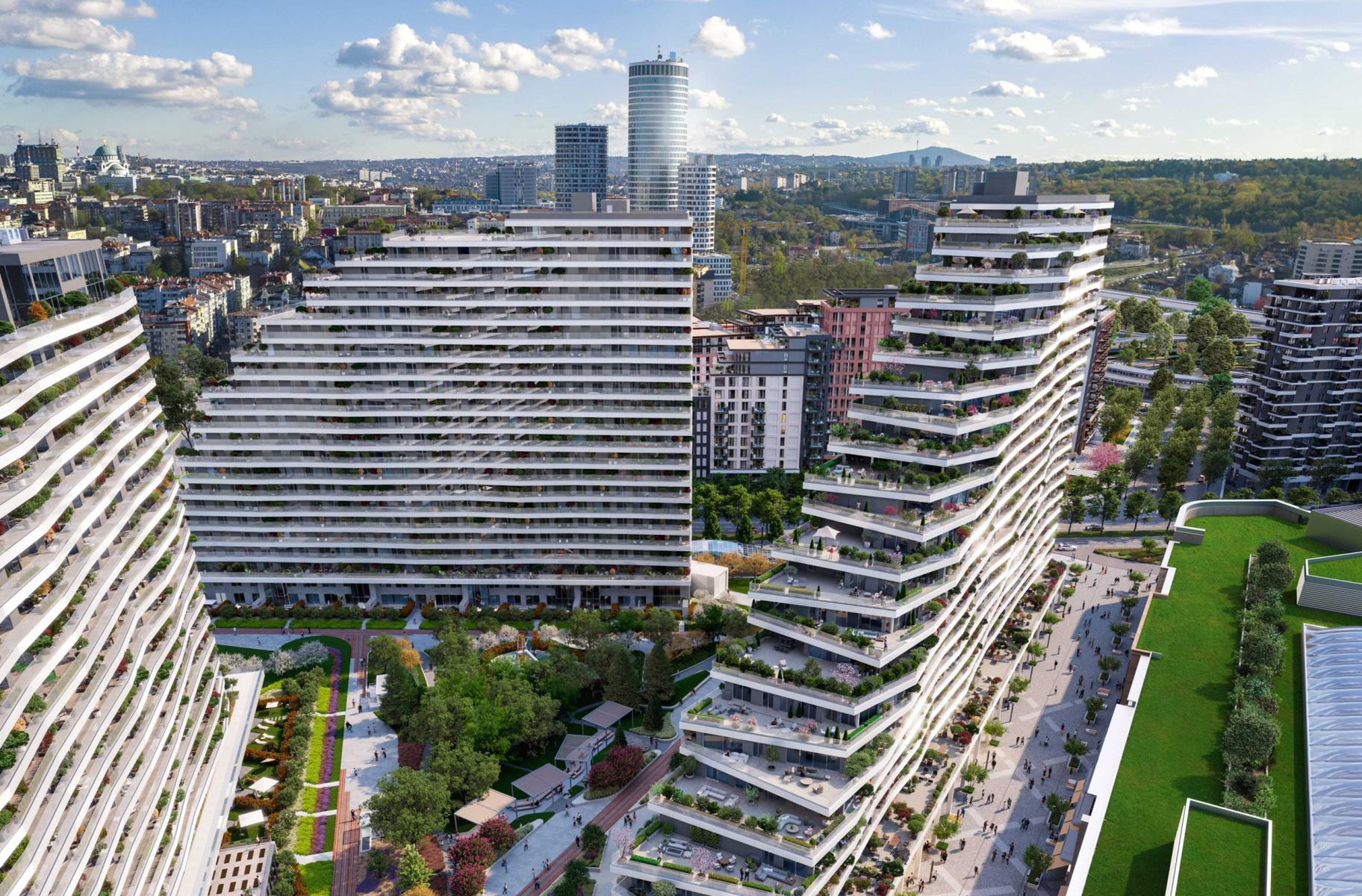 Inner courtyard of the BW Dolce building
