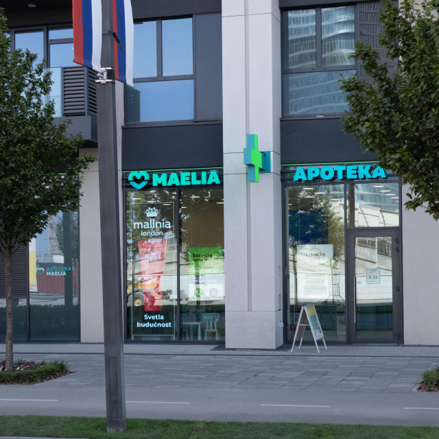 Apoteka Maelia_Belgrade Waterfront_across the street-min Apoteka Maelia in Belgrade Waterfront.