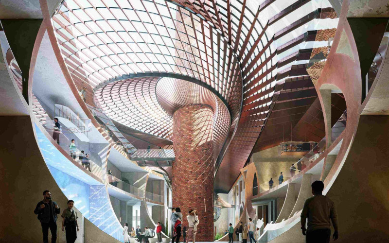 The entrance to Nikola Tesla Museum, interior