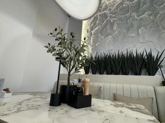 The interior of Green restaurant in Belgrade Waterfront.