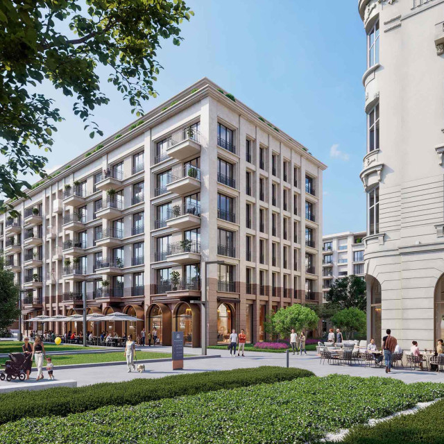 Prizemlje hotela Bristol sa pogledom na prelepe zelene površine Bristol parka.