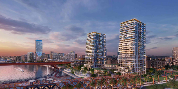 BW Hudson and the pedestrian-bicycle bridge.