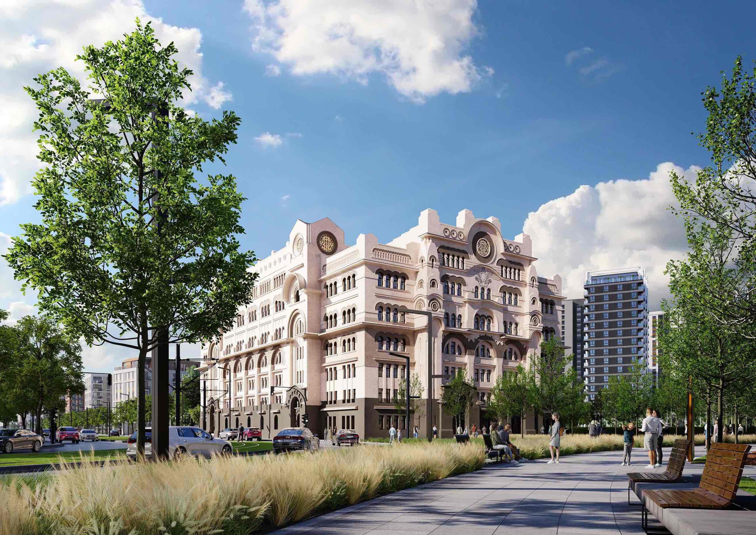 The restored building of the Old Post Office building