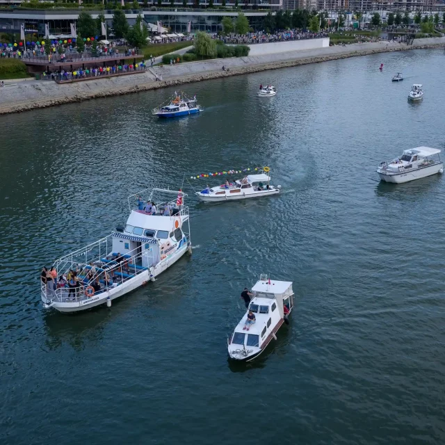 Boat Carnival in Belgrade Waterfront.