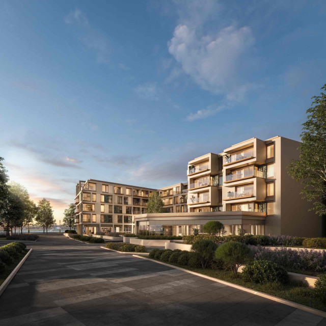 Pešačka staza ispred zgrade BW Emerald.