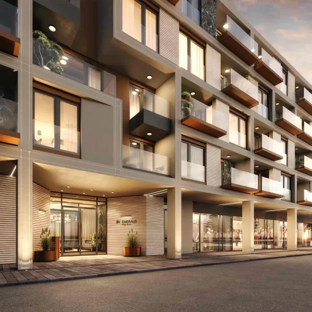 Entrance to the BW Emerald building.