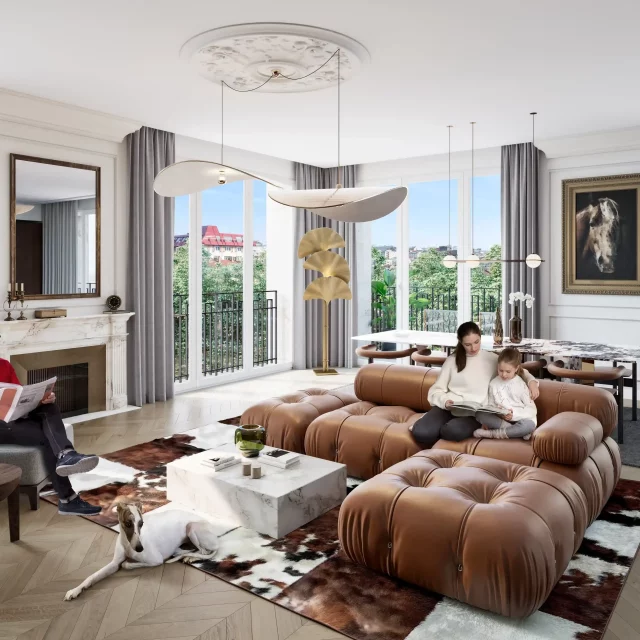 The interior of The Bristol Residences Hotel.