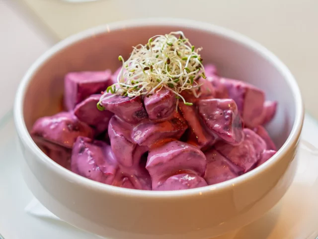 Salad of the Kod Nika restaurant in Belgrade Waterfront.