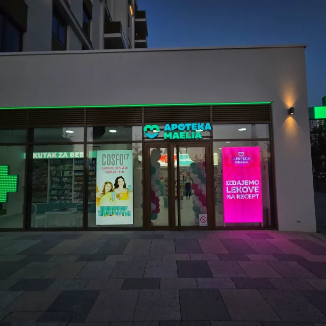 Maelia pharmacy in Belgrade Waterfront, Quartet 4.