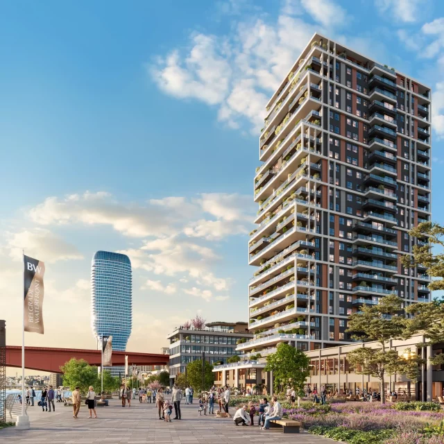 Pogled na zgradu BW Lena sa Sava Promenade.