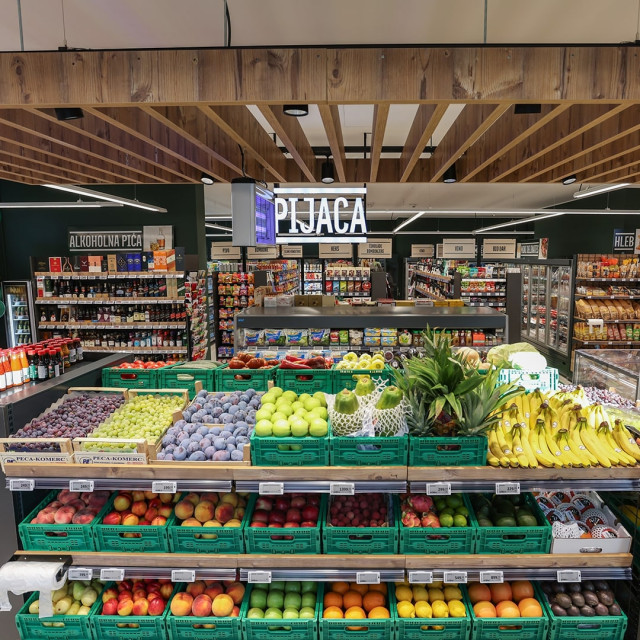 Aroma market u Beogradu na vodi, odeljak pijaca, u Quartetu 3.