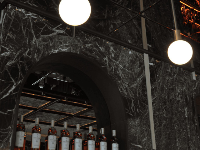 The bar of the Elizabeth restaurant in Belgrade Waterfront.