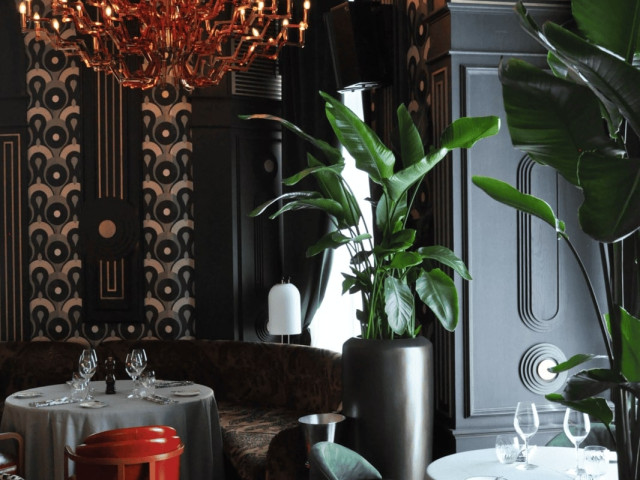 A dining table in the Elizabeth restaurant in Belgrade Waterfront.