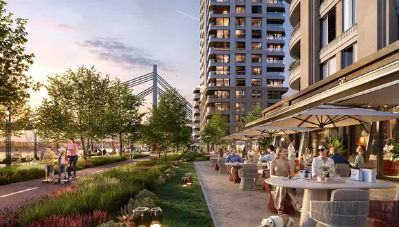 belgrade-waterfront-marina-sava-promedana_ Produžetak Sava Promenade sa kafićima, restoranima i biciklističkom stazom u Belgrade Waterfront Marini.