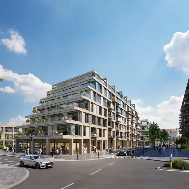 Zgrada BW Topaz pored zgrade Bristol Residences u Beogradu na vodi.