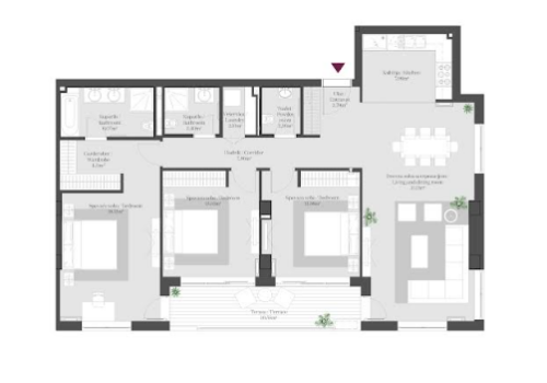 Apartment floor plan in BW Magnolia