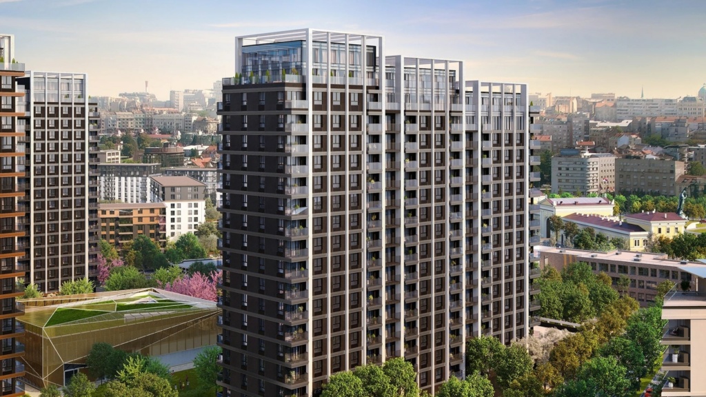 Pogled na stanove i zgradu BW Nika