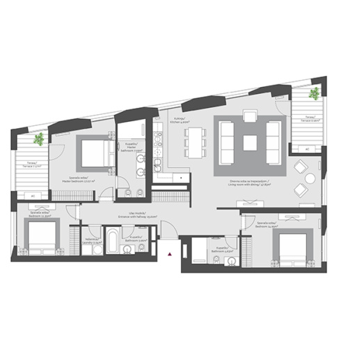 BW_Terra_3-Bedroom Apartment floor plan in BW Terra