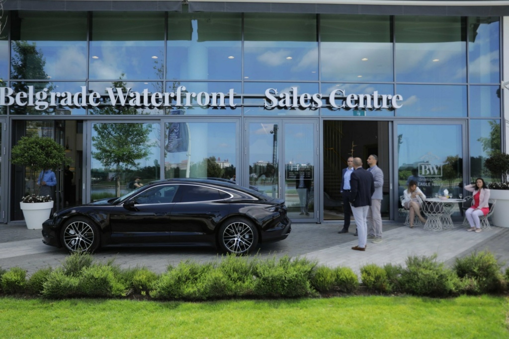 The spectacular Taycan, Porsche’s latest model, was displayed for the first time for local public at Sava Promenada.